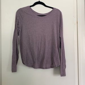 Long sleeve open back lululemon top